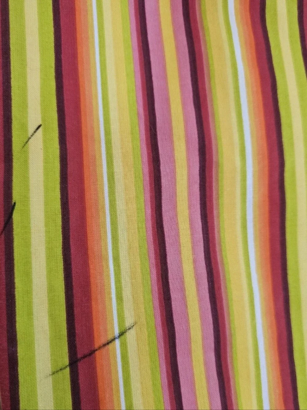 2 Set Fiesta Brand 64 inch Round Striped Tablecloths New Without Tags *1 smudged